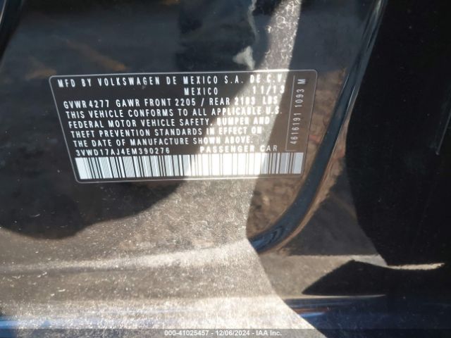 3VWD17AJ4EM390276 Volkswagen Jetta 1.8t Se