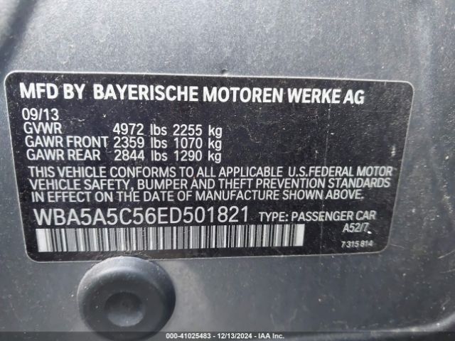 WBA5A5C56ED501821 BMW 528I
