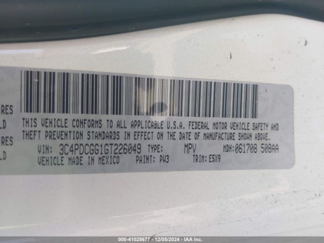 3C4PDCGG1GT226049 Dodge Journey Crossroad