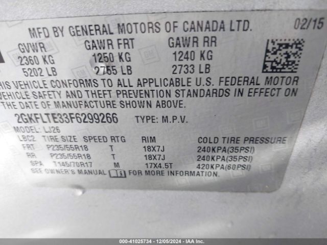 2GKFLTE33F6299266 GMC Terrain Slt-2