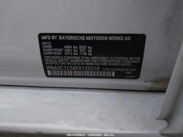 2015 BMW 328I WBA3C1C56FK122518 Photo 8