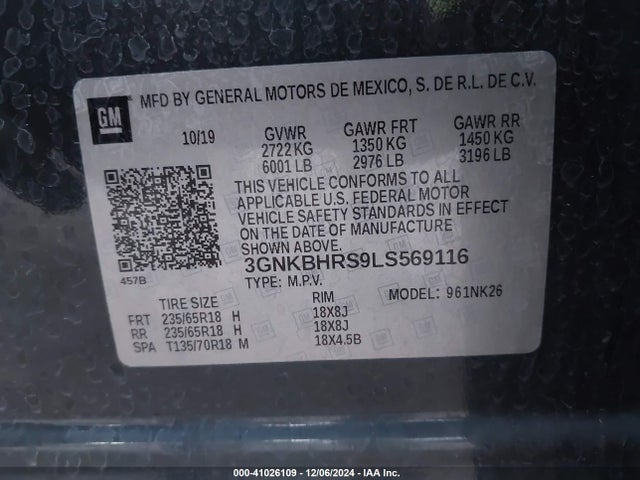 Chevrolet Blazer Awd 2lt 2020 3GNKBHRS9LS569116 Image 9