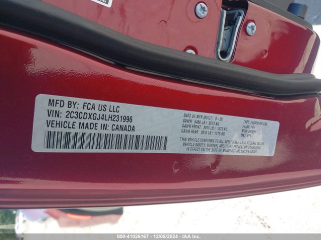 2C3CDXGJ4LH231996 Dodge Charger Scat Pack Rwd