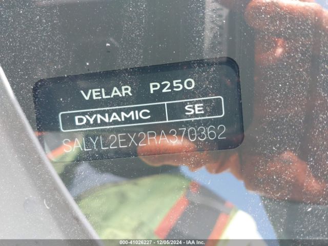 SALYL2EX2RA370362 Land Rover Range Rover Velar P250 Dynamic Se