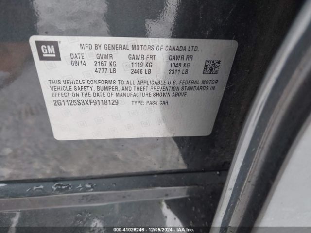2G1125S3XF9118129 Chevrolet Impala 2lt