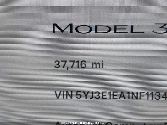 Tesla Model 3 Rear-wheel Drive 2022 5YJ3E1EA1NF113440 Image 16