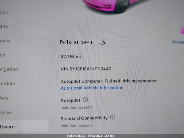 2022 TESLA MODEL 3 5YJ3E1EA1NF113440 Photo 6