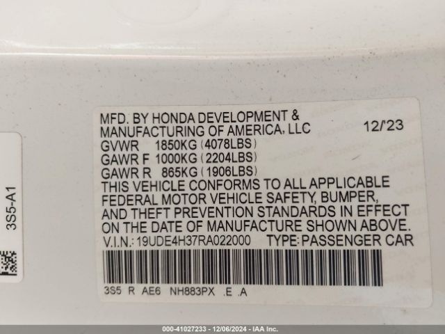 2024 ACURA INTEGRA 19UDE4H37RA022000 Photo 8