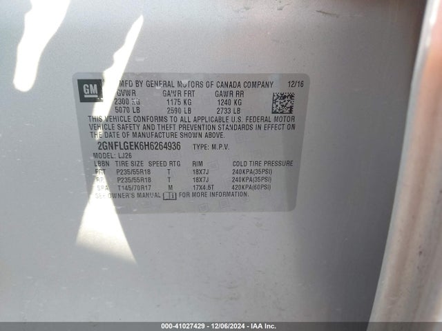 2GNFLGEK6H6264936 Chevrolet Equinox Premier
