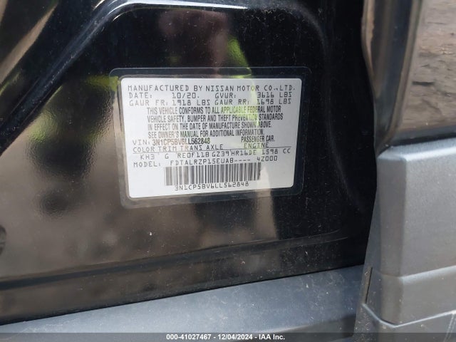 Nissan Kicks S Xtronic Cvt 2020 3N1CP5BV6LL562848 Image 9
