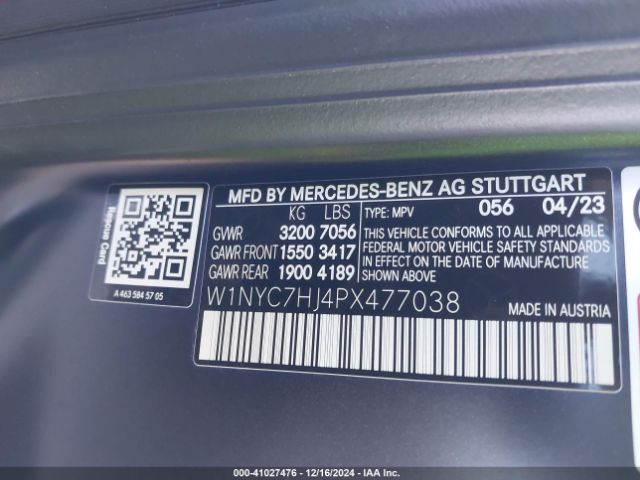 W1NYC7HJ4PX477038 Mercedes-Benz Amg G 63 4matic