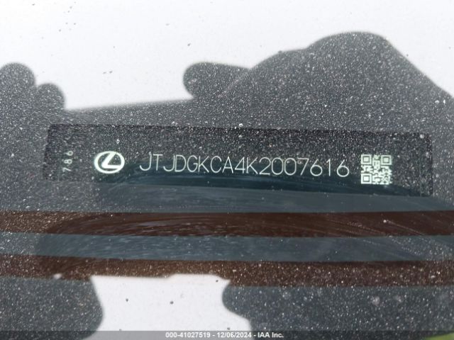 JTJDGKCA4K2007616 Lexus Rx 450hl Premium