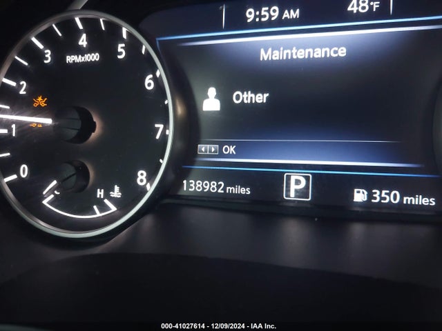 1N4AA6DV4LC374386 Nissan Maxima Sl Xtronic Cvt
