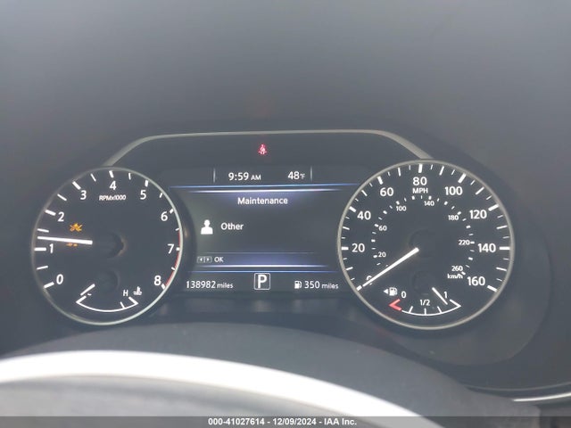 1N4AA6DV4LC374386 Nissan Maxima Sl Xtronic Cvt