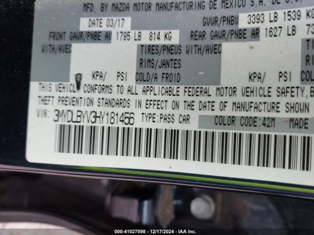 3MYDLBYV3HY181456 Toyota YARIS IA