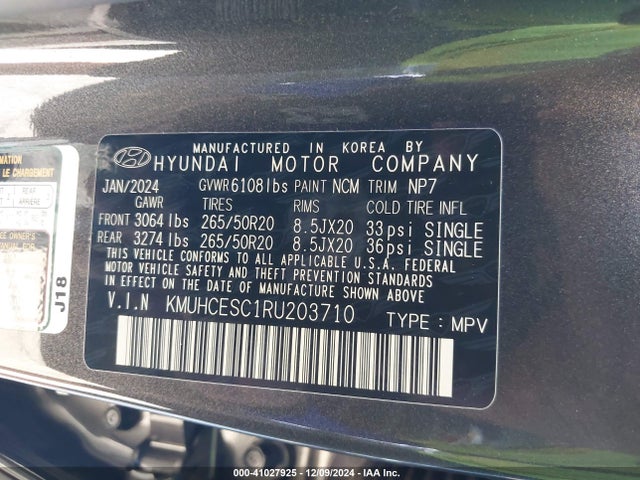 KMUHCESC1RU203710 Genesis Gv80 3.5t Awd