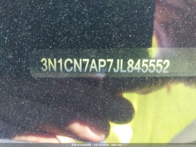 3N1CN7AP7JL845552 Nissan Versa 1.6 Sv