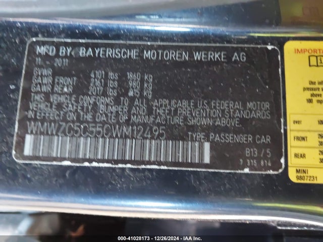 2012 MINI COOPER S COUNTRYMAN WMWZC5C55CWM12495 Photo 8