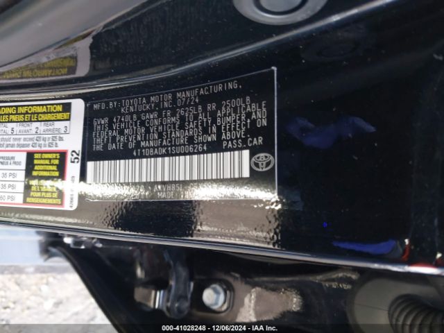 2025 TOYOTA CAMRY 4T1DBADK1SU006264 Photo 8
