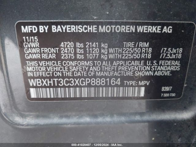 WBXHT3C3XGP888164 BMW X1 Xdrive28i
