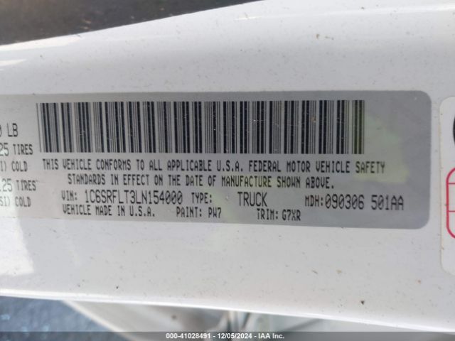 1C6SRFLT3LN154000 RAM 1500
