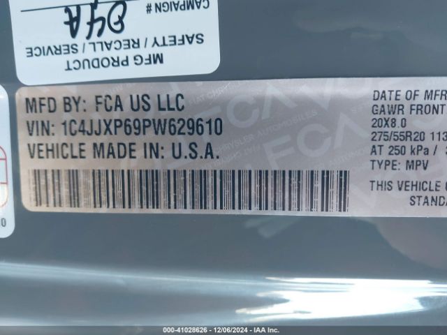 1C4JJXP69PW629610 Jeep Wrangler 4xe Sahara 4x4