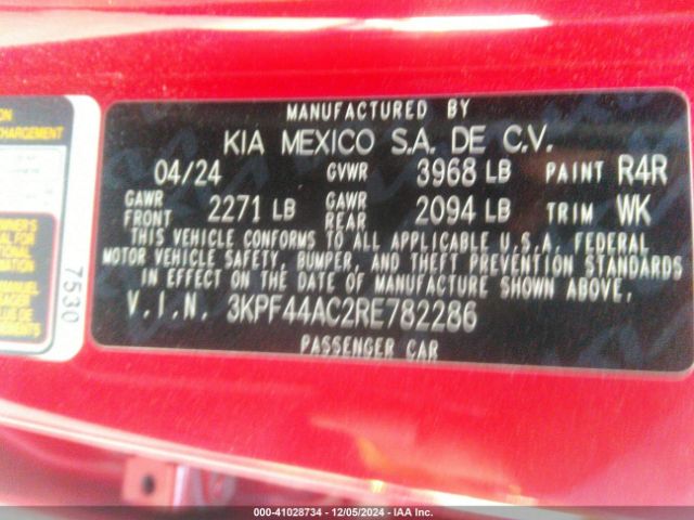 3KPF44AC2RE782286 KIA FORTE GT