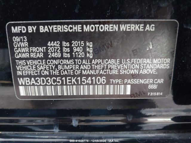 WBA3D3C51EK154106 BMW 328D