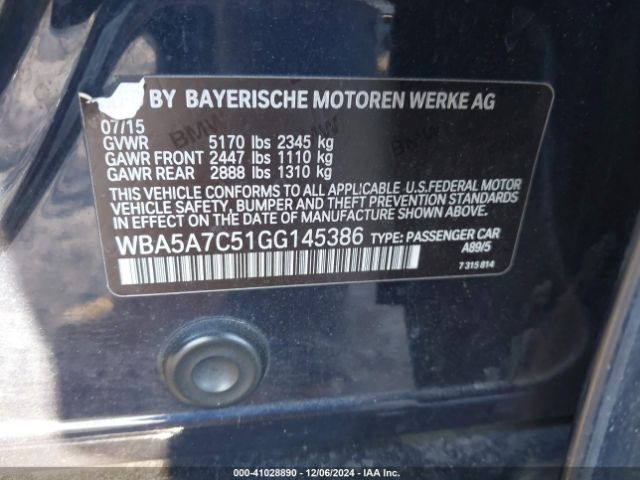 WBA5A7C51GG145386 BMW 528i Xdrive