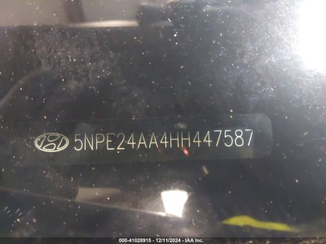 5NPE24AA4HH447587 Hyundai SONATA ECO