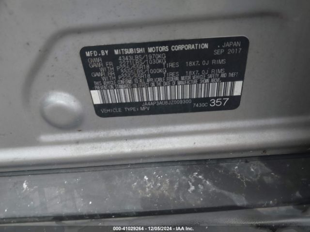 2018 MITSUBISHI OUTLANDER SPORT JA4AP3AU8JZ009300 Photo 8