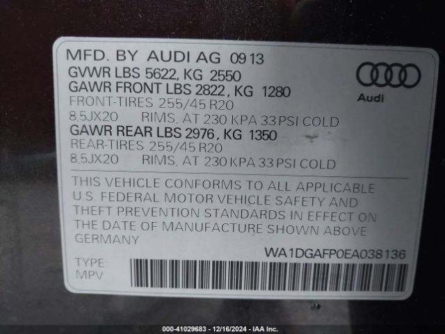 WA1DGAFP0EA038136 Audi Q5 3.0t Premium Plus