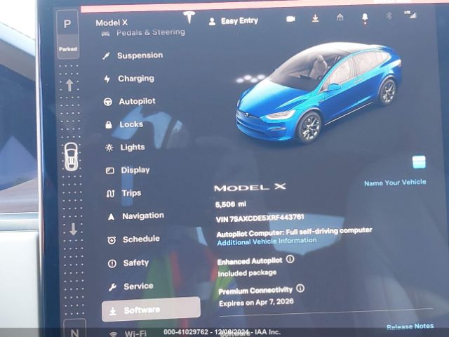 7SAXCDE5XRF443761 Tesla Model X Long Range
