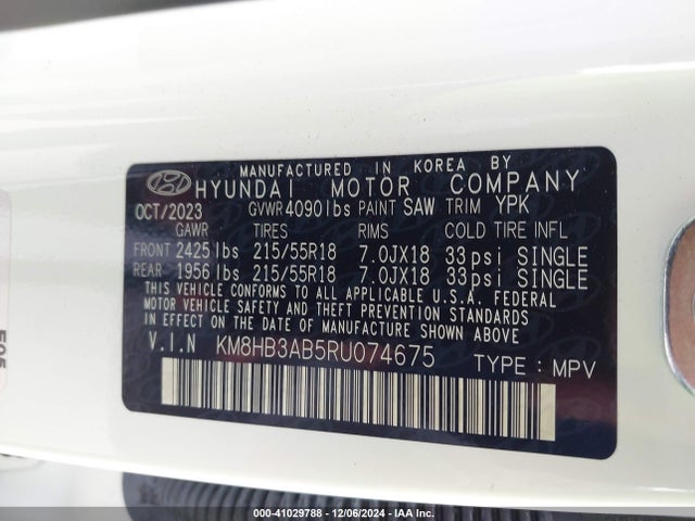 Hyundai Kona Sel 2024 KM8HB3AB5RU074675 Image 9