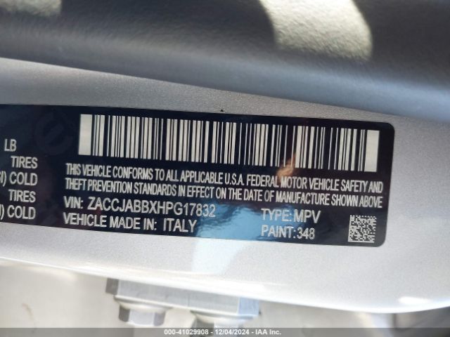 ZACCJABBXHPG17832 Jeep Renegade Latitude Fwd