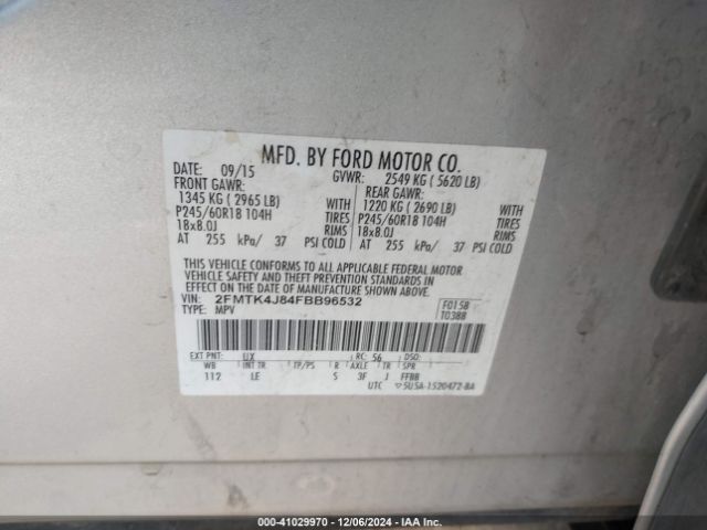 2015 FORD EDGE 2FMTK4J84FBB96532 Photo 8
