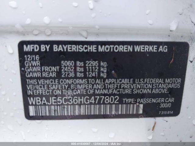 WBAJE5C36HG477802 BMW 540I