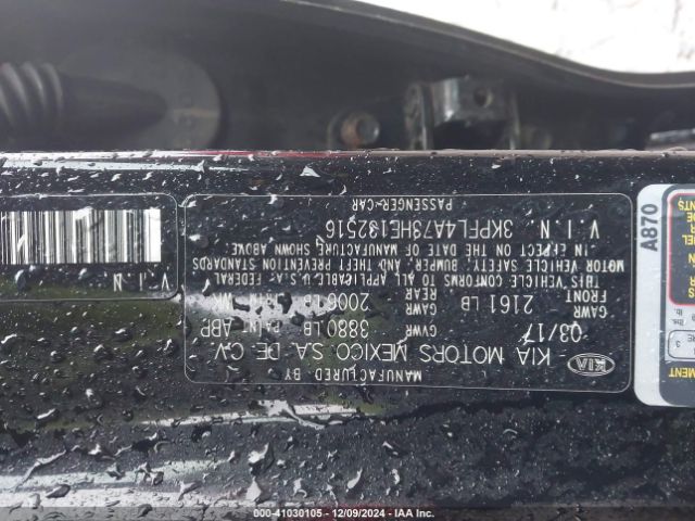3KPFL4A73HE132516 KIA FORTE LX