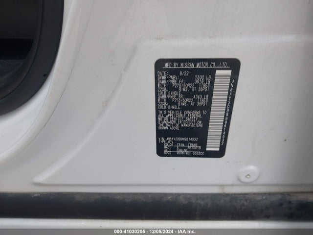 JN8AY2DB9N9814532 Nissan Armada Platinum 4wd