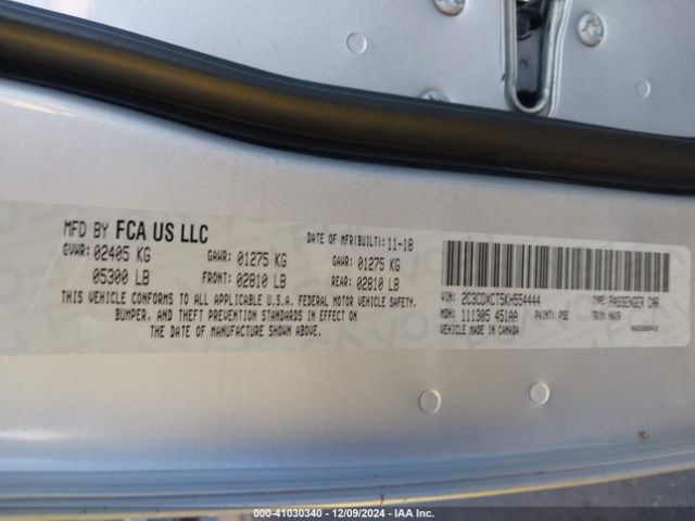 2C3CDXCT5KH554444 Dodge Charger R/t Rwd