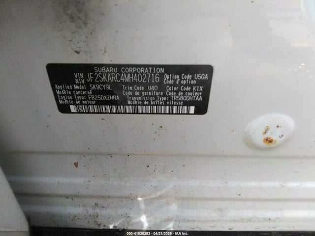 JF2SKARC4MH402716 Subaru Forester Sport