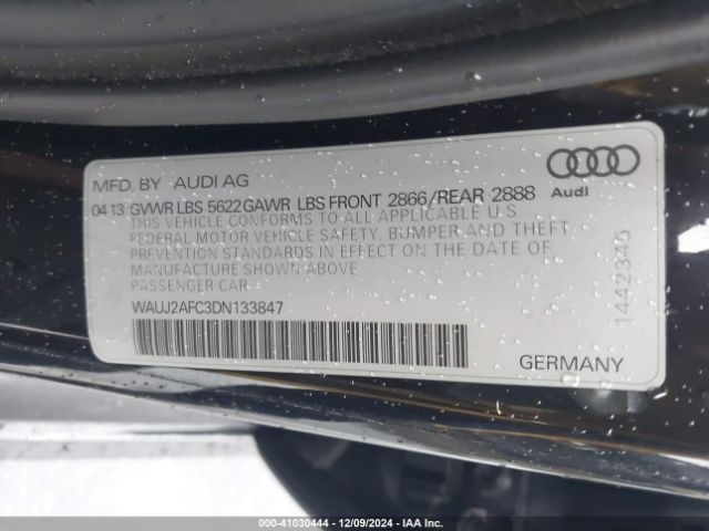 2013 AUDI S6 WAUJ2AFC3DN133847 Photo 8