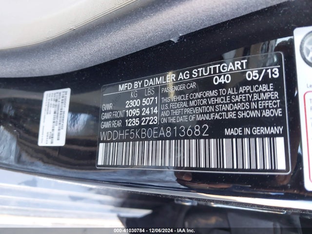WDDHF5KB0EA813682 Mercedes-Benz E 350