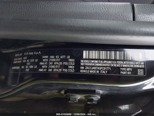 ZACCJABT0GPC61771 Jeep Renegade Latitude