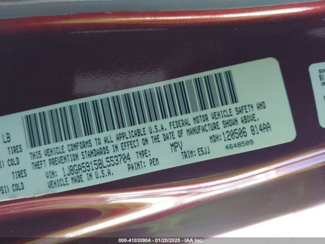 2008 JEEP WRANGLER 1J8GA59158L553704 Photo 8