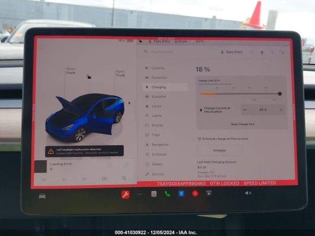 7SAYGDEE4PF890463 Tesla Model Y Awd/long Range Dual Motor All-wheel Drive