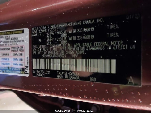 Lexus Rx 350 Premium Plus 2023 2T2BAMCA4PC006624 Image 9