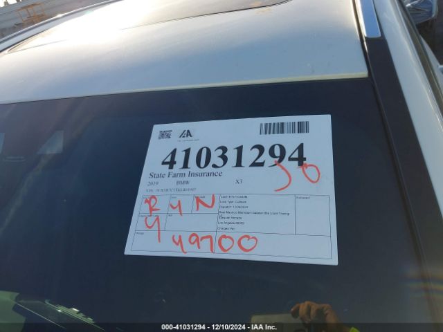 5UXTR7C5XKLR51907 BMW X3 Sdrive30i