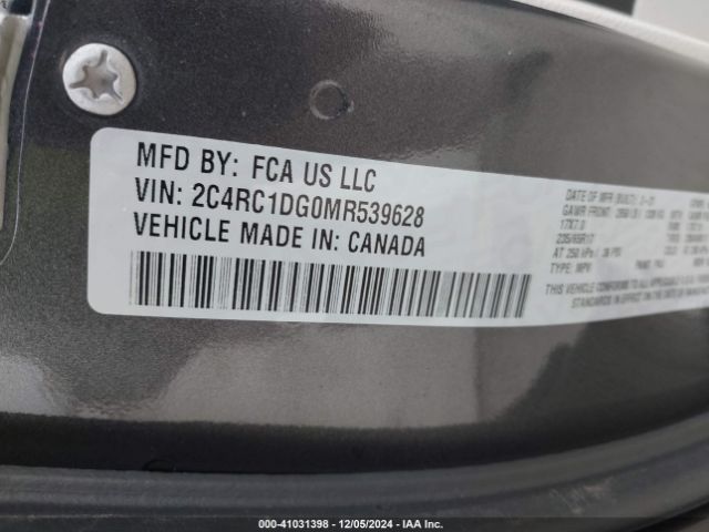 2C4RC1DG0MR539628 Chrysler Voyager Lxi