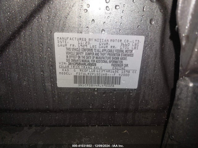 Nissan Kicks S Xtronic Cvt 2024 3N1CP5BV4RL495028 Image 9